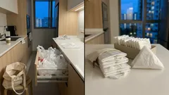 How do you keep plastic bags from taking over a drawer? This quick square-fold method helps.