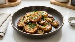 Japanese “German Potatoes” (Jāman Poteto): Crispy Skillet Potatoes with Sweet Onions
