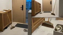 Why Sweeping Your Entryway Spreads Dust — and the Tape-on-Broom Fix